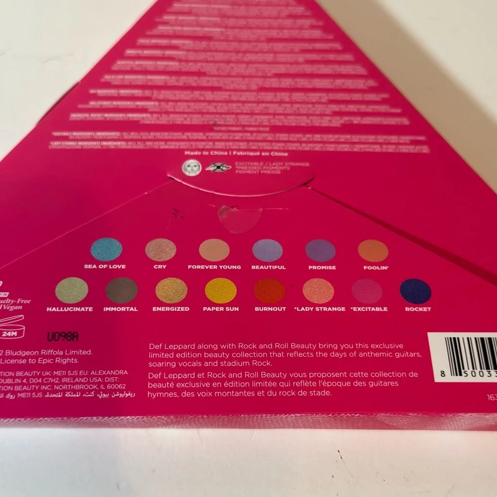 DEF Leppard X Rock And Roll Beauty Rock & 14 Color Eyeshadow Artistry Palette